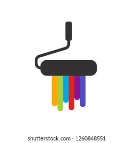Paint brush logo vector illustration