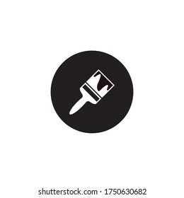 Paint brush logo vector illustration template design