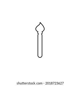 Paint Brush Outline icon simple vector perfect illustration