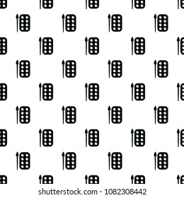 Paint brush palette pattern vector seamless repeating for any web design