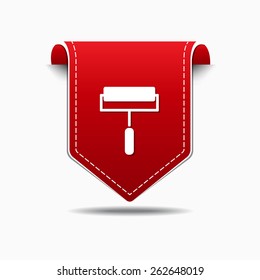 Paint Brush Red Vector Icon Design