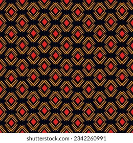 Paint brush rhombuses ornament. Seamless lozenges pattern. Hand drawn diamonds backdrop. Tiles wallpaper. Ethnic motif. Geometric background. Digital image. Geometrical print. Tribal vector.