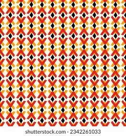 Paint brush rhombuses ornament. Seamless lozenges pattern. Hand drawn diamonds. Tiles wallpaper. Ethnic motif. Geometric background. Aboriginal image. Geometrical textile print. Tribal vector work