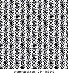 Paint brush rhombuses ornament. Seamless lozenges pattern. Hand drawn diamonds. Tiles wallpaper. Ethnic motif. Geometric background. Aboriginal image. Geometrical textile print. Tribal vector work.