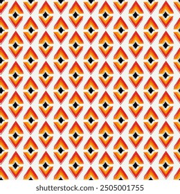 Paint brush rhombuses ornament. Seamless lozenges pattern. Hand drawn diamonds backdrop. Tiles wallpaper. Ethnic motif. Geometric background. Digital image. Geometrical textile print. Tribal vector.