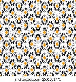 Paint brush rhombuses ornament. Seamless lozenges pattern. Hand drawn diamonds backdrop. Tiles wallpaper. Ethnic motif. Geometric background. Digital image. Geometrical print. Tribal vector work