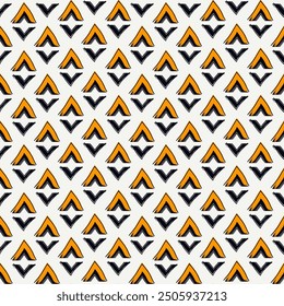 Pincel de pintura adorno de rombos. Patrón de pastillas sin costura. Fondo de diamantes dibujado a mano. Azulejos de Fondo de pantalla. Motivo étnico. Fondo geométrico. Papel digital. Impresión textil geométrica. Vector tribal