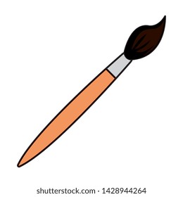 paint brush school supply icon
