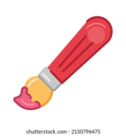 paint brush school supply icon
