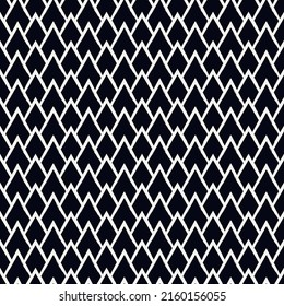 Paint brush seamless pattern. Freehand grunge design background. Scale motif oriental ornament. Trendy handdrawn geometric print. Modern artistic hand drawn abstract vector wallpaper