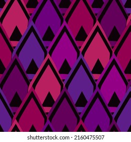 Dibujar un patrón sin fisuras. Fondo de diseño de grunge libre. Escala, adorno con motivo triangular. Impresión geométrica a mano de moda. Papel mural vectorial abstracto de dibujo artístico moderno