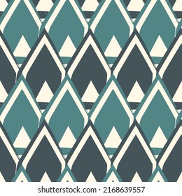Paint brush seamless pattern. Freehand grunge design background. Scale, triangle motif ornament. Trendy handdrawn geometric print. Modern artistic hand drawn abstract vector wallpaper