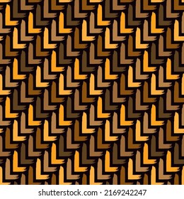 Malerpinselnahtloses Muster. Freehand Grunge Design Hintergrund. Diagonaler Parkettboden Motiv-Ornament. Trendy handgezeichnet geometrische Druck. Moderne, handgezeichnete abstrakte Vektorhintergründe