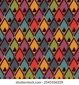Pincel de pintura sin patrón. Fondo de diseño grunge a mano alzada. Escala, adorno de motivo triangular. Impresión geométrica dibujada a mano de moda. Fondo de pantalla de Vector abstracto dibujado a mano artística moderna