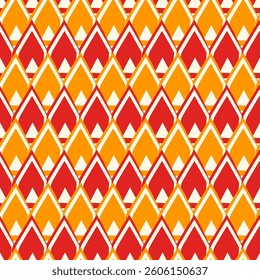 Paint brush seamless pattern. Freehand grunge design background. Scale, triangle motif ornament. Trendy handdrawn geometric print. Modern artistic hand drawn abstract vector wallpaper