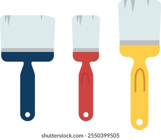 Paint Brush Set Vector Illustration