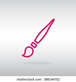 Paint brush sign icon
