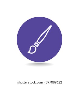 Paint brush sign icon