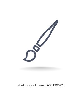 Paint brush sign icon