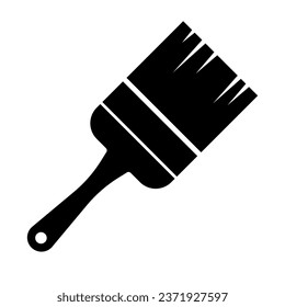 Paint brush silhouette icon. Painting. Painting business. Vector.
