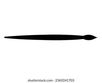 Paint brush silhouette vector art white background