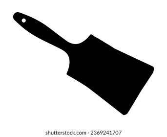 Paint brush silhouette vector art white background