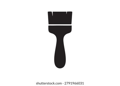 Paint Brush Silhouette Vector Icon