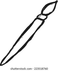 paint brush simple doodle 