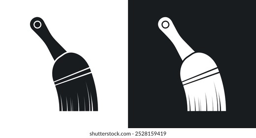 Paint brush solid vector icon pack