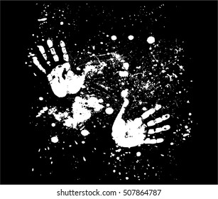 Paint brush splash, abstract background