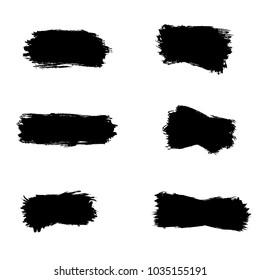 Paint brush spots, highlighter lines or felt-tip pen marker horizontal blobs. Marker pen or brushstrokes and dashes.
