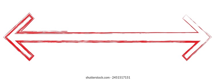 Paint brush stroke arrow . Hand drawn black ink pointers. Freehand direction sign . Grunge concept design. Vector illustration. EPS 10. isolated on the white background.