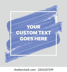 Paint Brush Stroke Banner Frame Vectorart