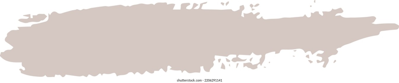 Paint brush stroke element, freehand artistic water color abstract shape dirty grunge style stroke smear inked line design for drawing and background element in a vector illustration