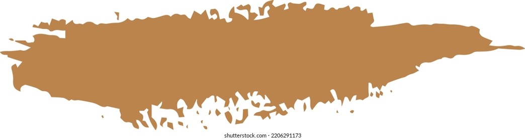 Paint brush stroke element, freehand artistic water color abstract shape dirty grunge style stroke smear inked line design for drawing and background element in a vector illustration