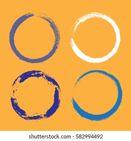 Paint brush stroke ellipse
