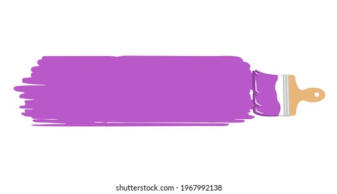 paint brush stroke frame, banner vector illustration isolated