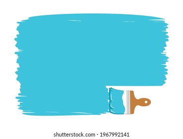 paint brush stroke frame, banner vector illustration isolated