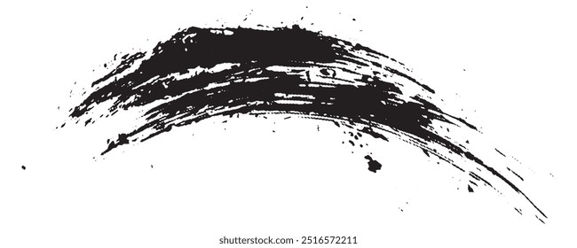 pincéis, borrifadores de tinta e elementos de design artístico. Textura de aquarela suja, caixa, quadro, fundo grunge, splash ou forma criativa para mídias sociais.