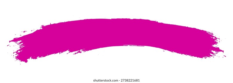Paint brush stroke on white background