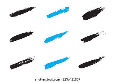 Paint brush stroke set, grunge brush stroke, ink brush stroke