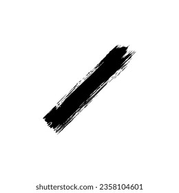 Paint Brush or Brush Stroke Silhouette, can use for template, lay out, background, art illustration,  advertisement space, or graphic design element. Vector Illustration