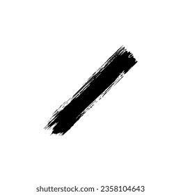 Paint Brush or Brush Stroke Silhouette, can use for template, lay out, background, art illustration,  advertisement space, or graphic design element. Vector Illustration