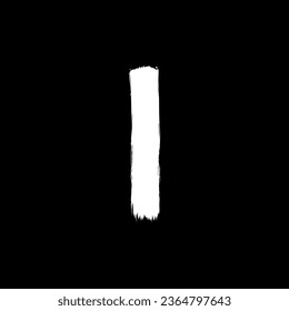 Paint Brush or Brush Stroke Silhouette, can use for template, lay out, background, art illustration,  advertisement space, or graphic design element. Vector Illustration