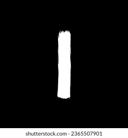 Paint Brush or Brush Stroke Silhouette, can use for template, lay out, background, art illustration,  advertisement space, or graphic design element. Vector Illustration