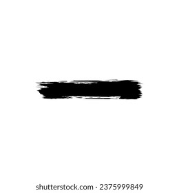 Paint Brush or Brush Stroke Silhouette, can use for template, lay out, background, art illustration,  advertisement space, or graphic design element. Vector Illustration
