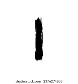Paint Brush or Brush Stroke Silhouette, can use for template, lay out, background, art illustration,  advertisement space, or graphic design element. Vector Illustration