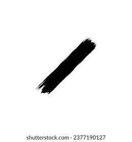 Paint Brush or Brush Stroke Silhouette, can use for template, lay out, background, art illustration,  advertisement space, or graphic design element. Vector Illustration