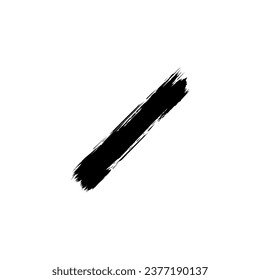 Paint Brush or Brush Stroke Silhouette, can use for template, lay out, background, art illustration,  advertisement space, or graphic design element. Vector Illustration