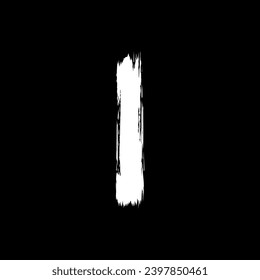 Paint Brush or Brush Stroke Silhouette, can use for template, lay out, background, art illustration,  advertisement space, or graphic design element. Vector Illustration